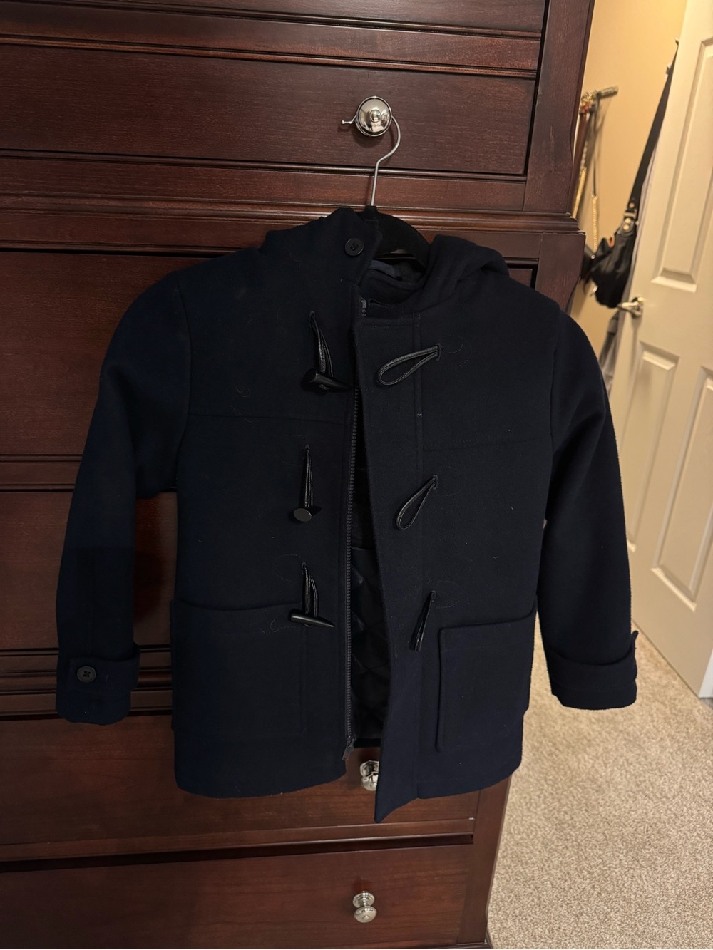 Boys Navy Toggle Pea Coat